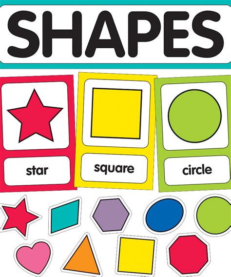 Just Teach Shapes Mini Bulletin Board Inspiring Young Minds To Learn