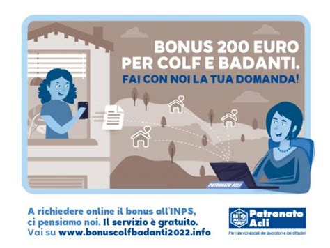 Bonus 200 Euro Colf E Badanti Come Fare La Domanda On Line ACLI Milano