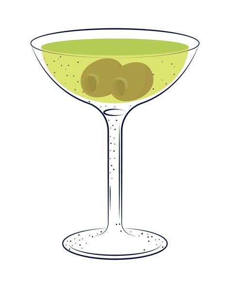 Cocktail With Olives 10968307 Vector Art At Vecteezy
