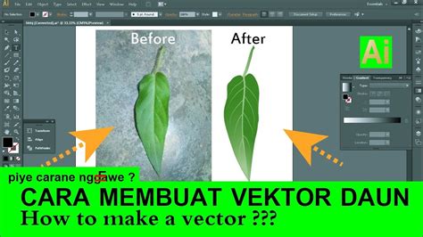 Tutorial Desain Grafis Membuat Vector Daun Cara Desain Vector Daun