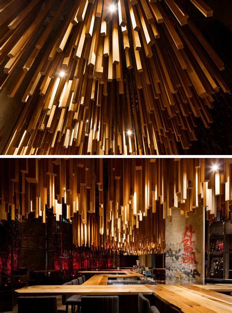 2700 Wood Lengths Hang From The Ceiling In This New Montreal
