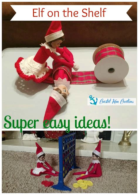 Coastal Mom Creations Super Easy Elf On The Shelf Ideas