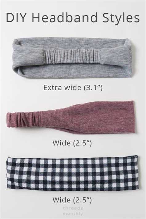 How To Make Wide Stretchy Headbands Free Pattern Sizes