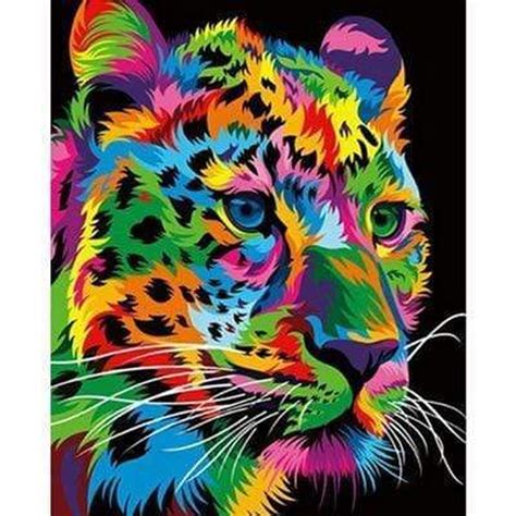 5d Diamond Painting Abstract Spotted Leopard Kit