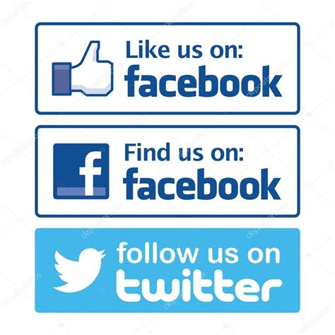 Follow Us On Facebook Logos