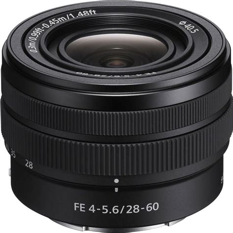 Sony Fe 28 60mm F4 56 Full Frame Compact E Mount Zoom Lens Sel2860