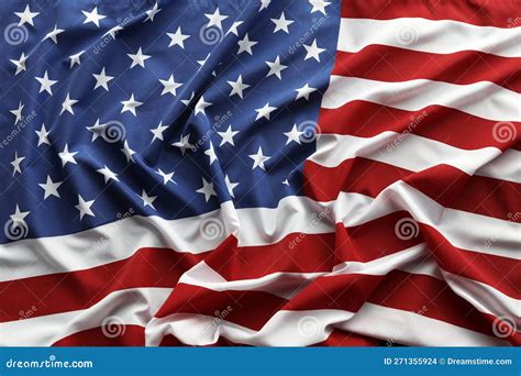 Rippled America Flag Stock Photo Image Of National 271355924