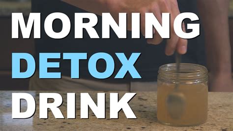 morning detox drink recipe with apple cider vinegar youtube