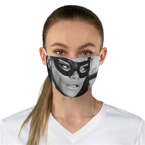 Eartha Kitt Catwoman Fabric Face Mask Catwoman Face Mask Etsy