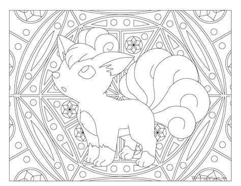 037 Vulpix Pokemon Coloring Page ·