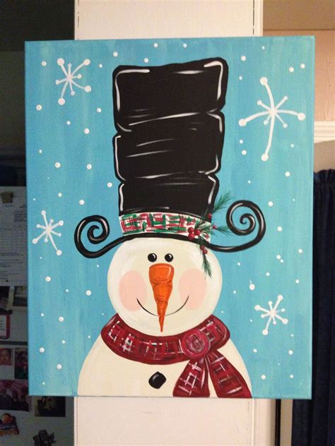 18 Easy Christmas Painting Ideas On Canvas For Kids My Baby Doo