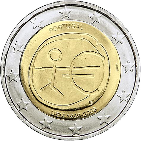 Euro Coins Portugal 2 Euro 2009 Special The Black