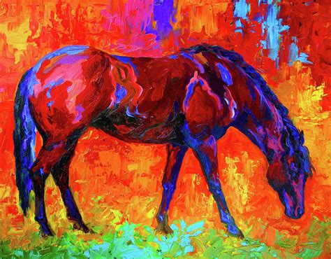 Bay Mare Ii Painting By Marion Rose Fine Art America