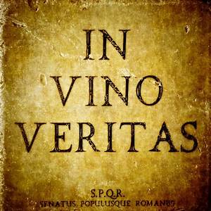 In Vino Veritas Sign Stock Image Image Of Design Tasting 26680487