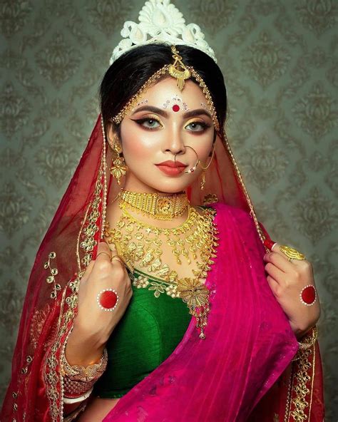 WedMeGood Brides Of Bengal On Instagram Pink And Green Seems To Be The Choice Of Millennial