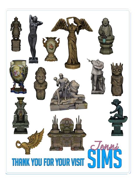 Decorative Statues 14 Items At Jenni Sims The Sims 4 Catalog