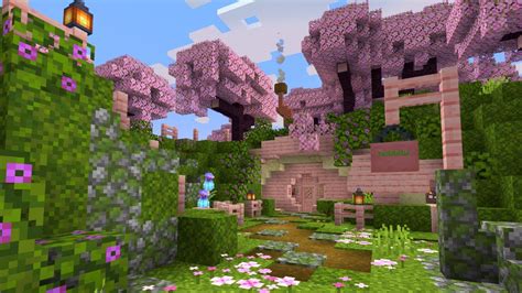How To Build A Cherry Grove Hobbit Hole In Minecraft Tutorial