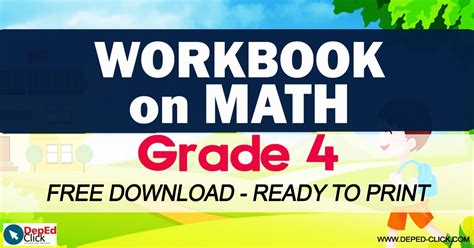 Workbook On Math For Grade 4 Free Download Deped Click