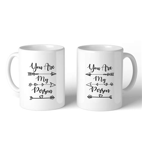 You Are My Person Cute Best Friend Matching Ceramic Coffee Mug T White Mugs Diy Ts For