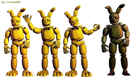 Fixed Springtrap And Springbonnie By Freemanru Official On Deviantart