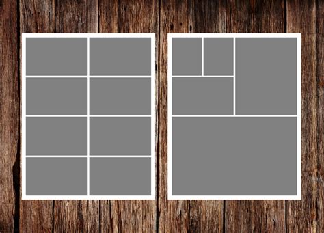 Photo Collage Template 16 X 20 Template Pack No3 Etsy