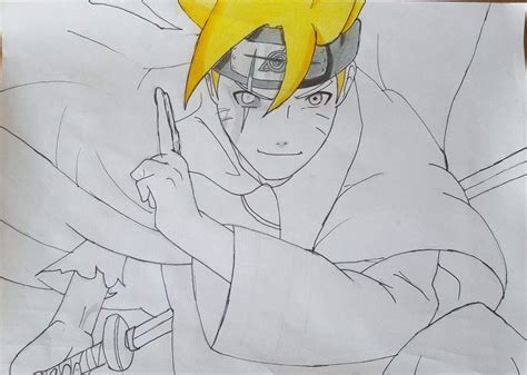 🔵adult Boruto Colored Drawing🔵 Naruto Amino