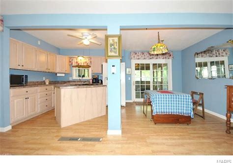 Painting floors can also help hide imperfections. Need ideas for paint color for open kitchen dining living ...