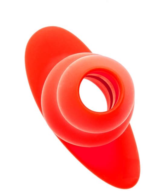 stretch red hole tunnel butt plug small a uk