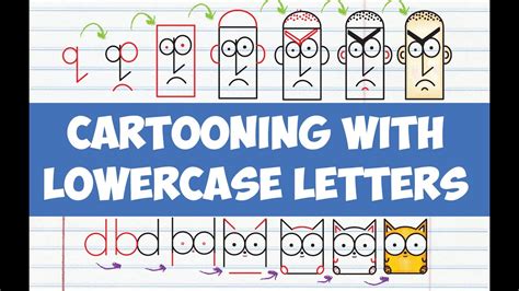 How To Draw Cute Cartoons With Letters Drawing Cartooning With