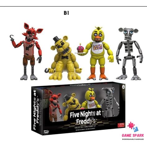 Five Nights At Freddys Action Toy Figures Sets Fnaf Foxy Etsy