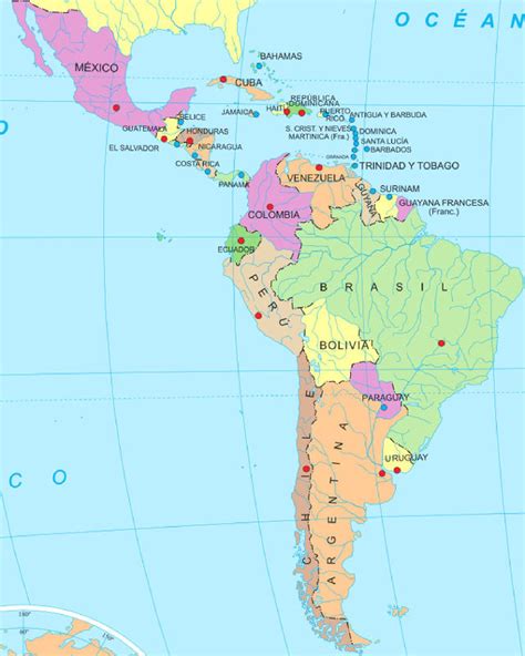 Mapa De Latinoamérica Blog Didáctico