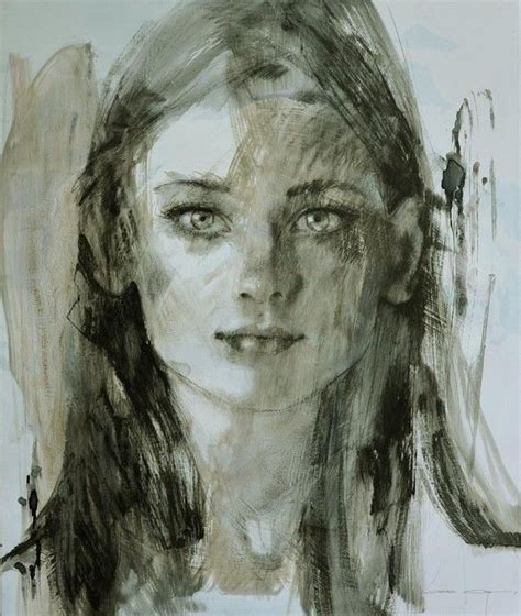 Absolute Art Gallery Christine Comyn Watercolor Portrait Painting