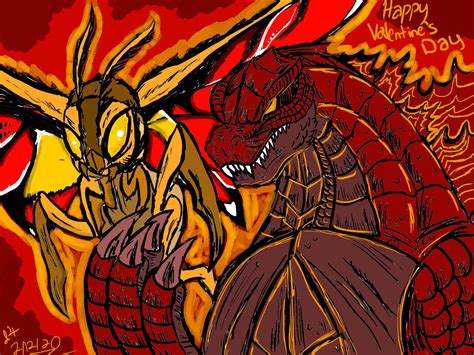 Godzilla Kotm Burn Bright Godzilla X Mothra By Jaydrawstick On