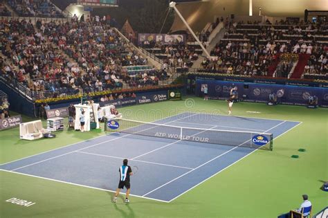 Dubai Tennis Stadium Court Editorial Photo Image Of Middle 13153976