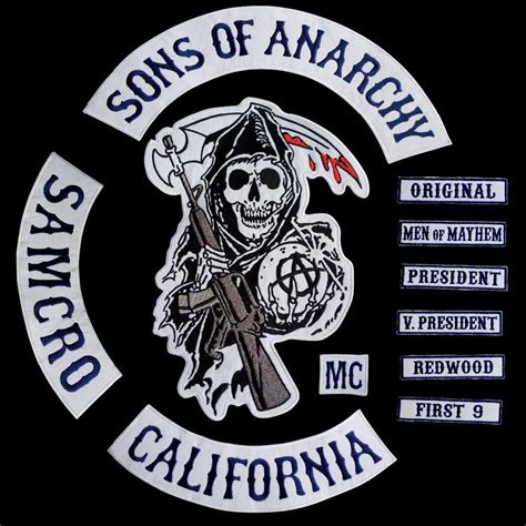 2019 New 2014 Fashion Motorcycle Cool Sons Of Anarchy Embroidery