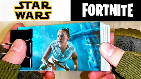 Fortnite Star Wars Flipbook Rey Skin And Glowsticks Emote Flip Book