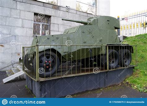 Red Army Armored Car Ba 10 At The Central Armed Forces Museum Moscow
