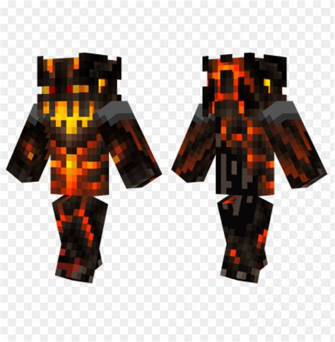 Free Download Hd Png Minecraft Skins Fire Monster Skin Png