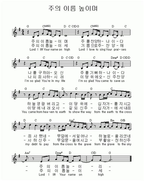 Since the 1990s, the song has been one of the most popular christian songs. Kid's Club - 4월 28일 새찬양곡 Lord I Lift Your Name on High