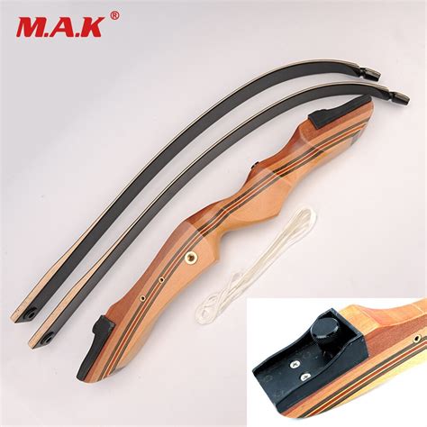 20 40lbs Recurve Bow Wooden Handle 62 Inches Diy Bow Suit Right Hand
