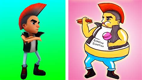 Subway Surfers Characters As Fat Version Youtube