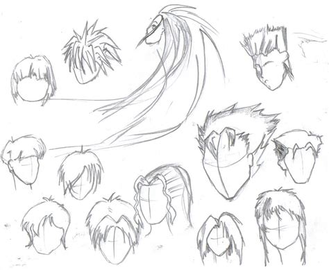 Male Anime Hairstyles Drawing At Getdrawings Free Download