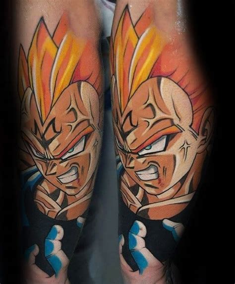 Dragon Ball Z Vegeta Tattoo - 40 Vegeta Tattoo Designs For Men - Dragon Ball Z Ink Ideas