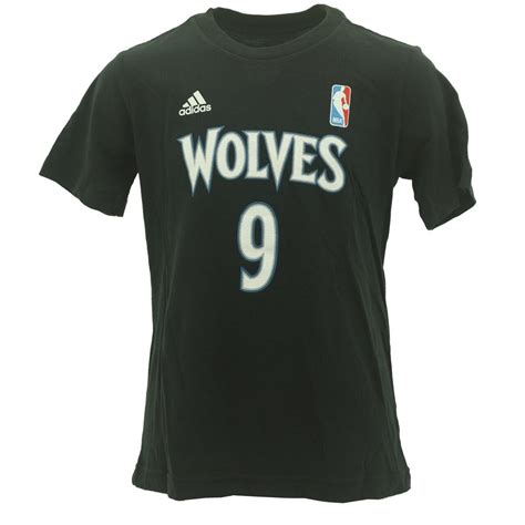 Minnesota Timberwolves Youth Size Ricky Rubio Official Adidas Nba T