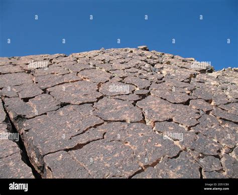Cracked Rocky Surface Stock Photo Alamy