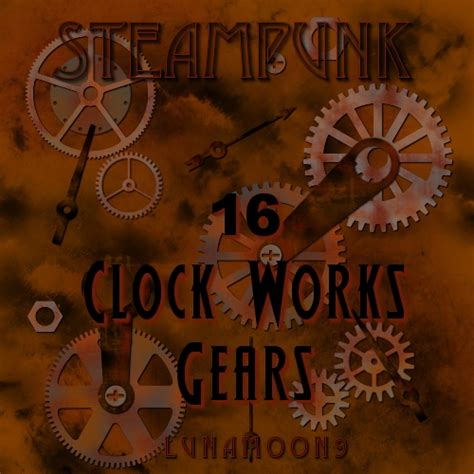 Steampunk Watch Gear Brushes By Lunamoon9 On Deviantart