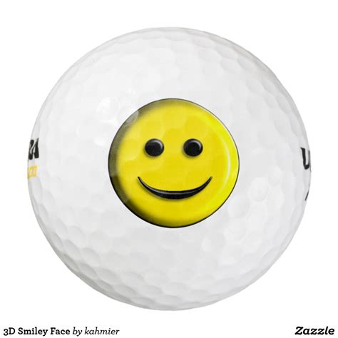3d Smiley Face Golf Balls Golf Ball Face Golf