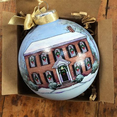 Custom Handpainted House Ornament Personalized Holiday Custom House