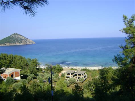 Thasos Greece Paradise Beach Island Kinira Photo From Loutra In