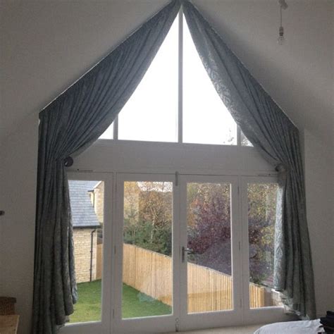 These are the absolute coolest variety of cool shades. curtains triangular window - Google Search | Curtains with ...